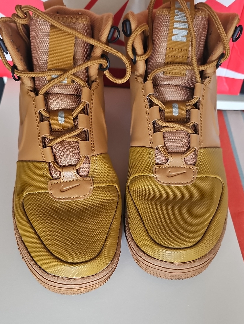 Nike Gold/Tan Athletic Sneakers